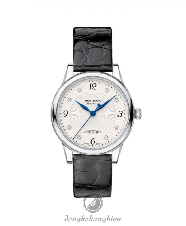 Montblanc Boheme Automatic Silver Dial Black Leather Ladies Watch 111055-3000