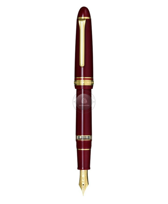 Sailor-1911-Classic-REALO-Piston-Filled-Fountain-Pen,-Maroon-with-Gold-Accents-11-3924