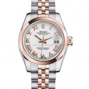 Rolex Datejust-Silver-Dial-Steel-and-Pink-Gold-Oyster-Ladies-Watch-179161-0071,-26mm